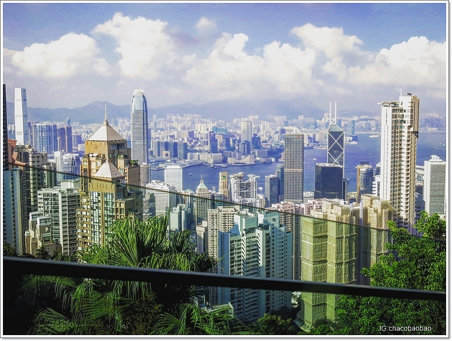 香港自由行20140905-2 纜車拍出去 上山記得搶右邊位置